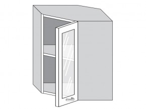 1.60.3у Шкаф настенный (h=720) угловой на 600мм со стекл. дверцей в Нижних Сергах - nizhnie-sergi.магазин96.com | фото