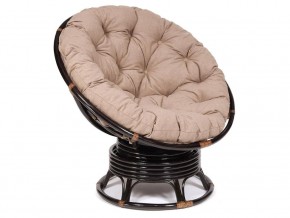 Кресло-качалка Papasan w 23/01 B с подушкой Antique brown, экошерсть Коричневый в Нижних Сергах - nizhnie-sergi.магазин96.com | фото