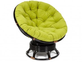 Кресло-качалка Papasan w 23/01 B с подушкой Antique brown, флок Олива в Нижних Сергах - nizhnie-sergi.магазин96.com | фото