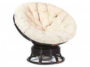 Кресло-качалка Papasan w 23/01 B с подушкой Antique brown, ткань Старт в Нижних Сергах - nizhnie-sergi.магазин96.com | фото