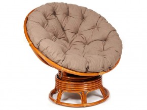 Кресло-качалка Papasan w 23/01 B с подушкой Cognac, экошерсть Коричневый в Нижних Сергах - nizhnie-sergi.магазин96.com | фото