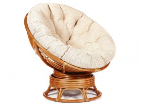 Кресло-качалка Papasan w 23/01 B с подушкой Cognac, ткань Старт в Нижних Сергах - nizhnie-sergi.магазин96.com | фото