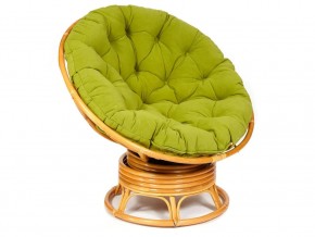 Кресло-качалка Papasan w 23/01 B с подушкой Honey, флок Олива в Нижних Сергах - nizhnie-sergi.магазин96.com | фото