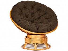 Кресло-качалка Papasan w 23/01 B с подушкой Honey, ткань Коричневый в Нижних Сергах - nizhnie-sergi.магазин96.com | фото