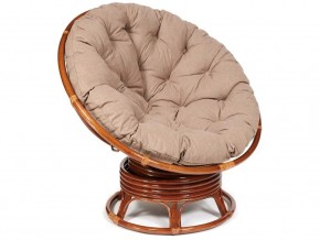 Кресло-качалка Papasan w 23/01 B с подушкой Pecan, экошерсть Коричневый в Нижних Сергах - nizhnie-sergi.магазин96.com | фото