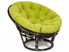 Кресло Papasan 23/01 W с подушкой Antique brown, флок Олива в Нижних Сергах - nizhnie-sergi.магазин96.com | фото