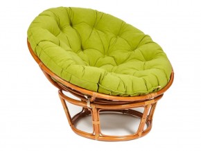 Кресло Papasan 23/01 W с подушкой Cognac, флок Олива в Нижних Сергах - nizhnie-sergi.магазин96.com | фото