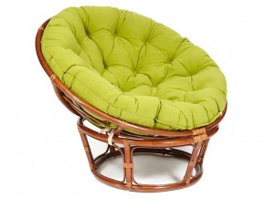 Кресло Papasan 23/01 W с подушкой Pecan, флок Олива в Нижних Сергах - nizhnie-sergi.магазин96.com | фото