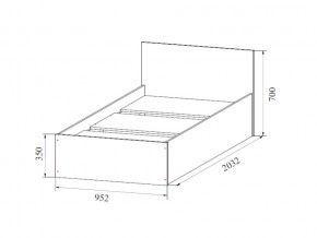 Кровать одинарная (Без матраца 0,9*2,0) в Нижних Сергах - nizhnie-sergi.магазин96.com | фото